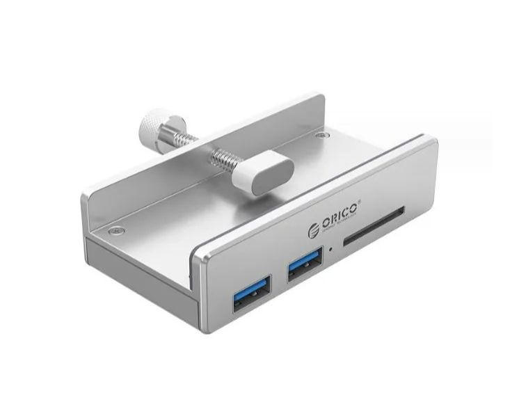 usb-хаб orico на 4 порта usb 3.0 с креплением черный