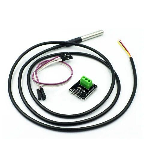 Комплект модуля датчика температуры DS18B20, водонепроницаемый цифровой ...