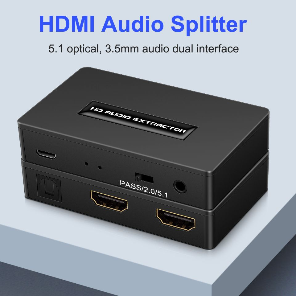 Аудио - экстрактор HDMI Оптический Toslink SPDIF + 3.5 мм Встраиваемый аудио 1080P 3D - пакет для ноутбуков #1