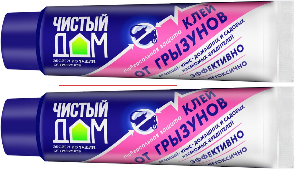 Клей от грызунов Чистый Дом, 60 грамм, 2 шт. - купить с доставкой по ...