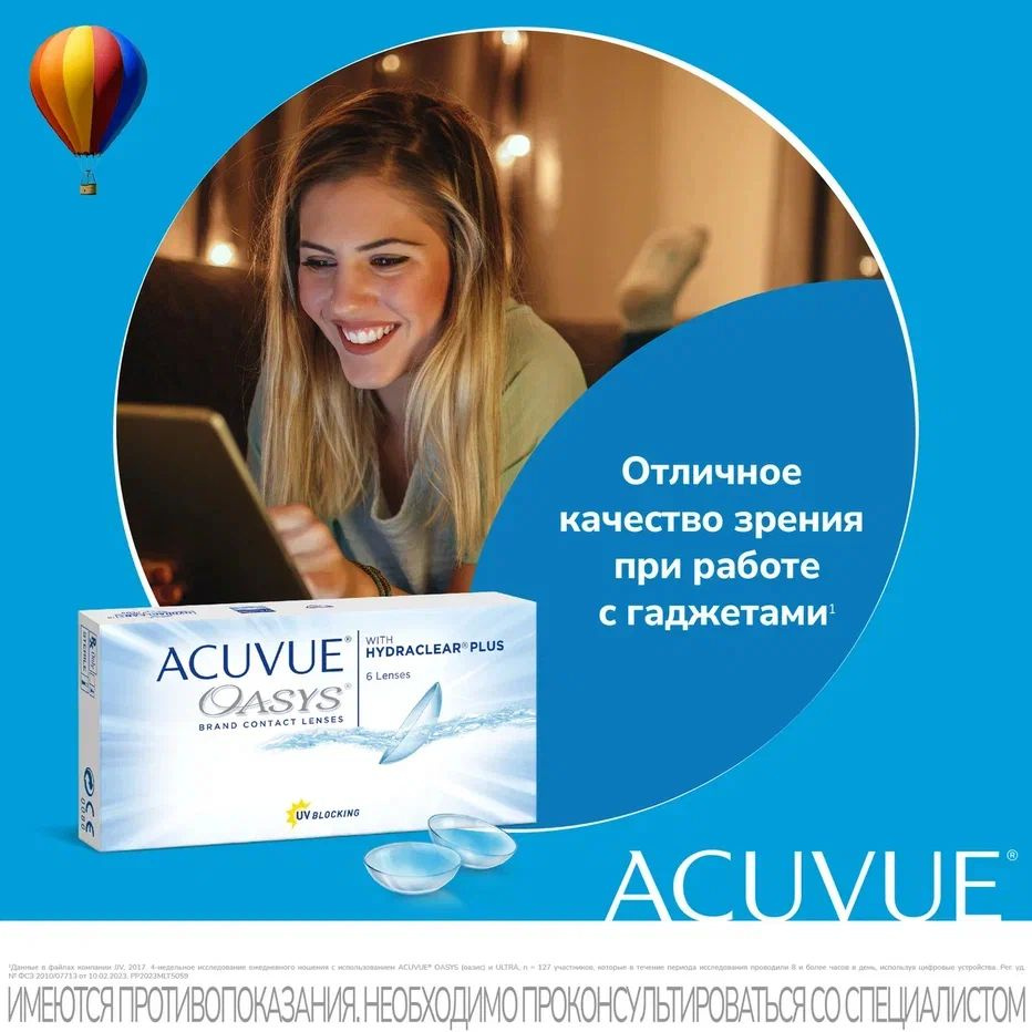 ACUVUE Контактные линзы, -4.25, 8.4, 2 недели  #1