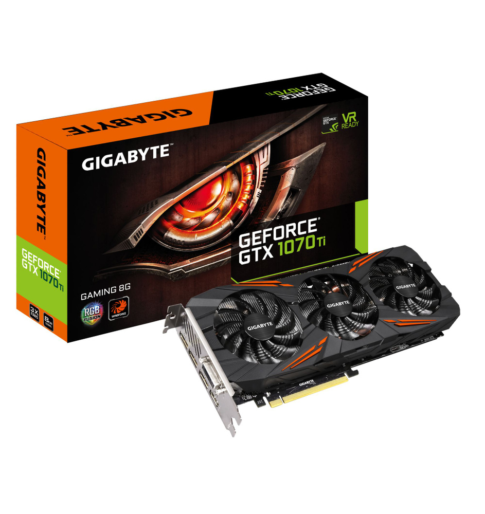 Видеокарта Gigabyte GeForce GTX 1070 Ti, 8 ГБ - купить по низким ценам в  интернет-магазине OZON (1514636193)