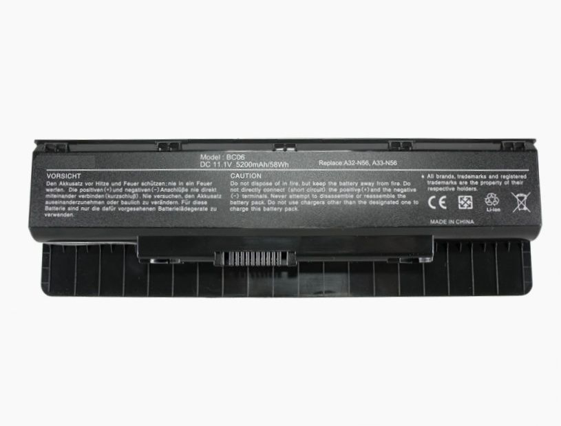 Аккумулятор для Asus N56 N76 A32-N76 A32-N56 (11.1V 5200mAh) #1