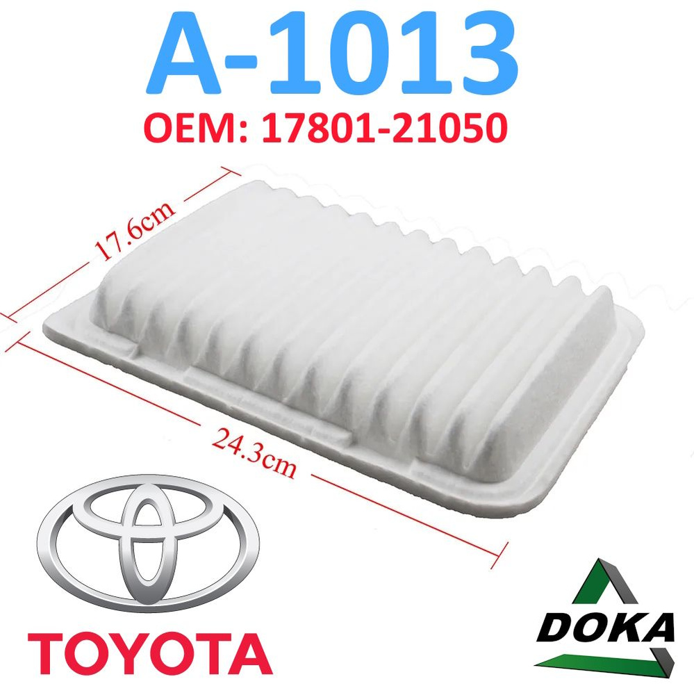 Фильтр воздушный A-1013 для Toyota Avensis, Corolla, RAV4, Yaris, Auris, Авенсис, Королла, Раф4 Ярис #1