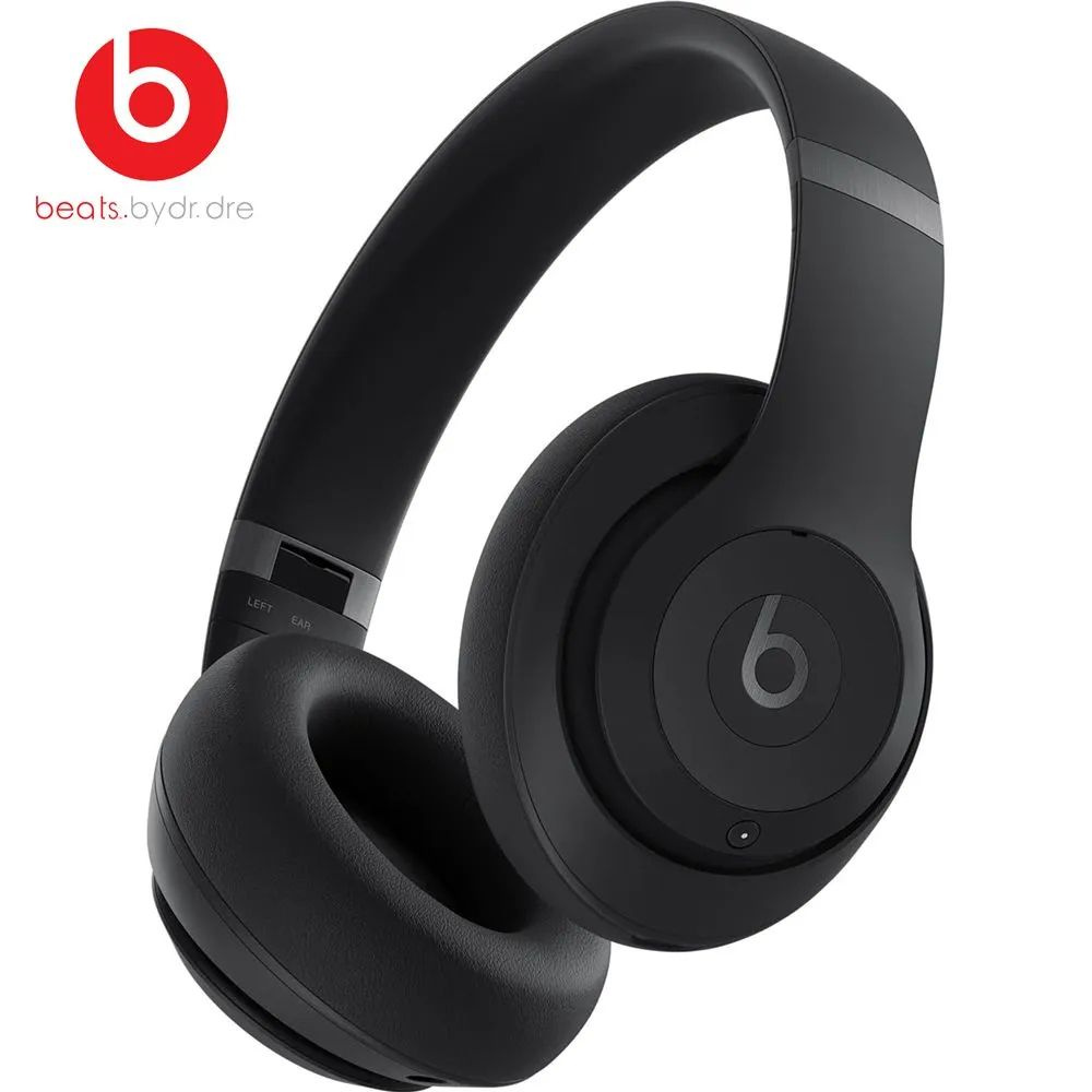 Beats Наушники беспроводные с микрофоном Beats Studio3, Bluetooth, USB Type-C, черный  #1