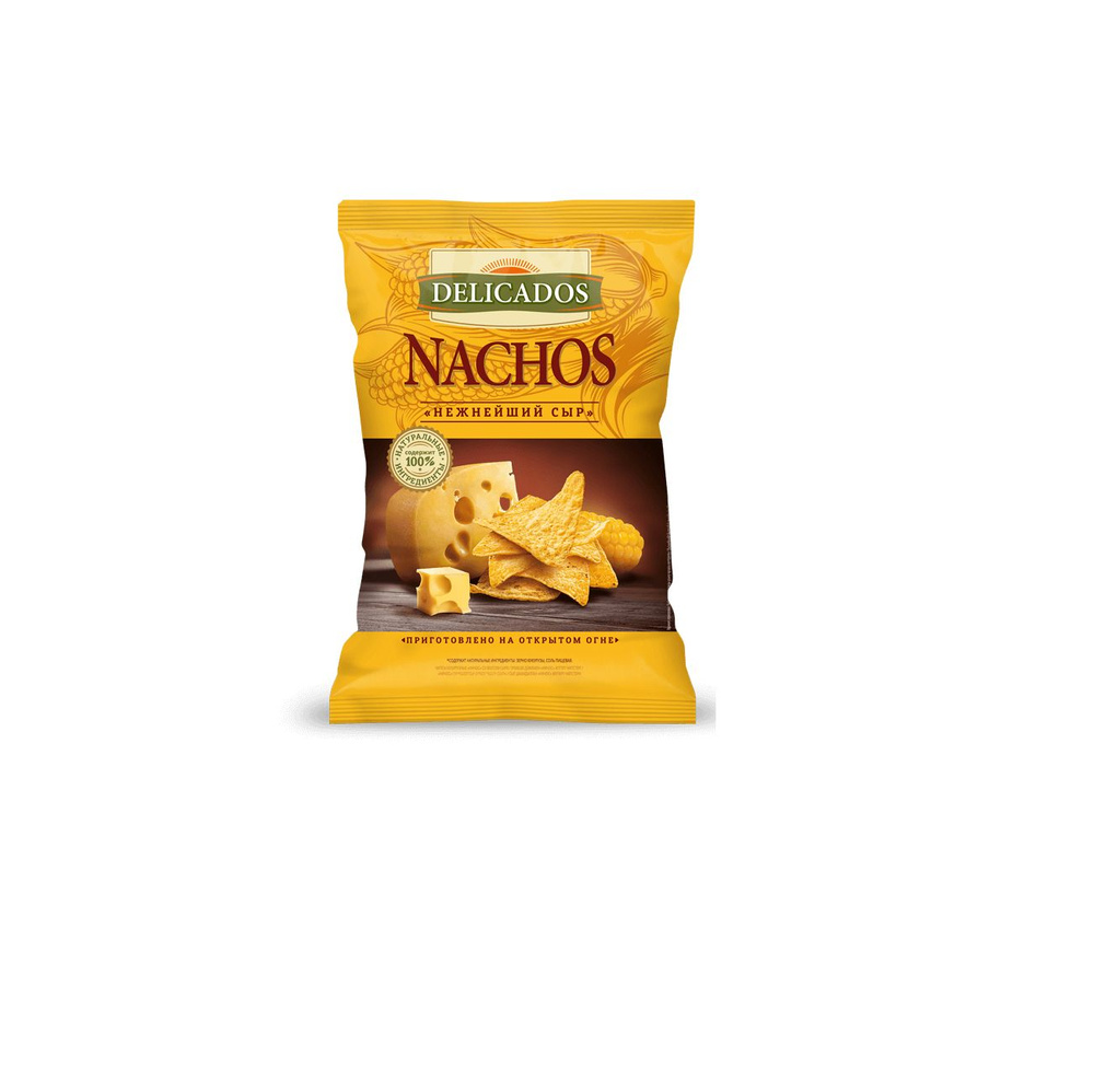 DELICADOS Nachos Чипсы кукурузные "Нежнейший сыр" 150 гр #1