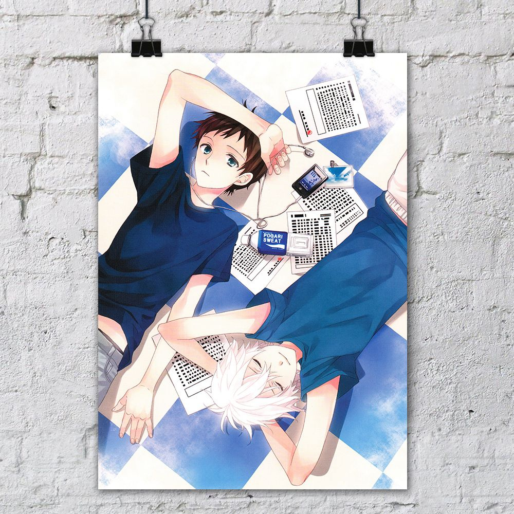 Постер Evangelion Kaworu Nagisa, Shinji Ikari / Плакат на стену #1