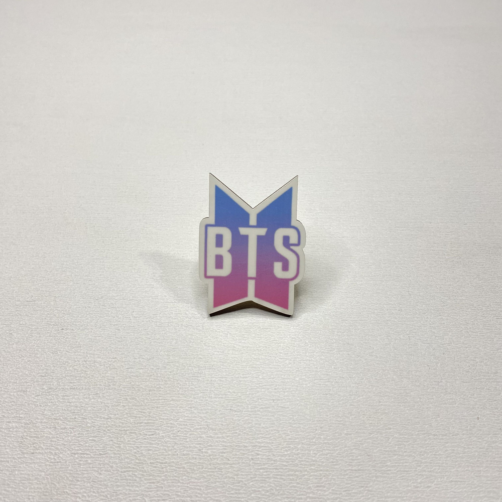 Деревянный значок, пин k-pop BTS logo / БТС лого - купить с доставкой ...