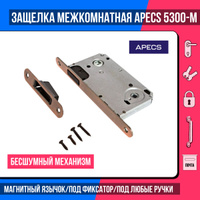 Защелка врезная с фиксацией apecs 5300 m wc nis