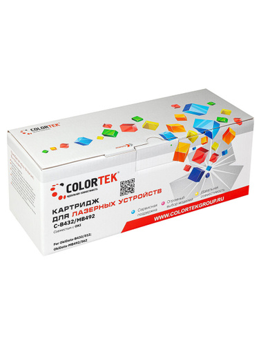 Картридж лазерный Colortek CT-45807121 (B432HY)  для принтеров OKI #1