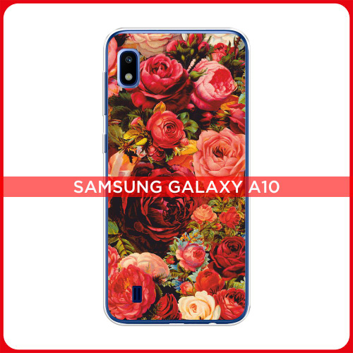Силиконовый чехол на Samsung Galaxy A10 / Самсунг А10 Розы винтажные ...