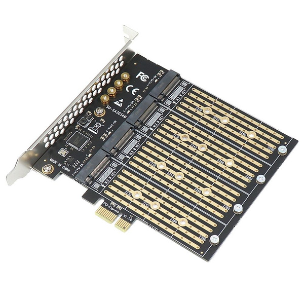 Адаптер PCIe - NVME B Key M2 M.2 4 порта NGFF SATA SSD 10 Гбит/с