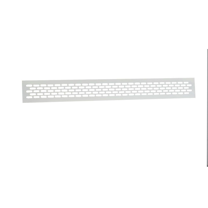 Вентиляционная решетка металлическая 60*484, белая , для мебели, кухни .