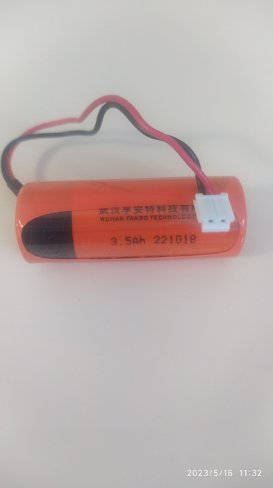 Батарейка литиевая 3.6В,3500мАч с проводами EHR-02 FANSO ER18505 ...