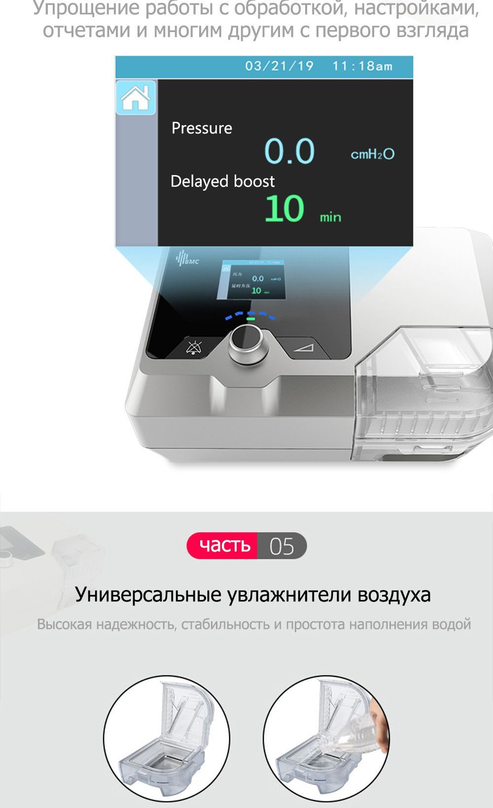 Бипап аппарат G2S B20A BPAP CPAP АВТО S БИПАП/СИПАП для сна против ...