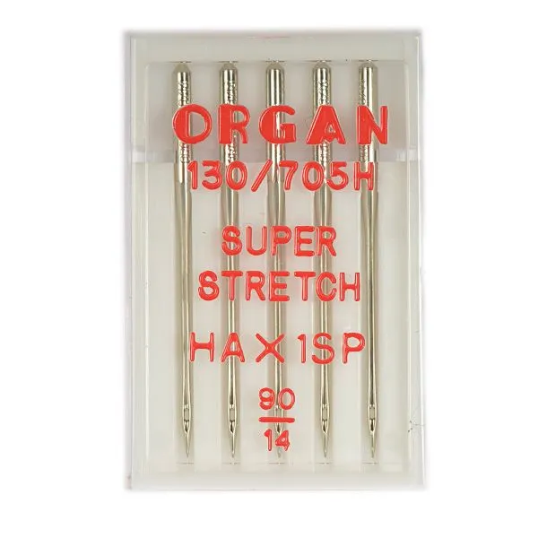 Иглы для швейных машин ORGAN супер стрейч №90, уп.5 игл, вариант, фото 3