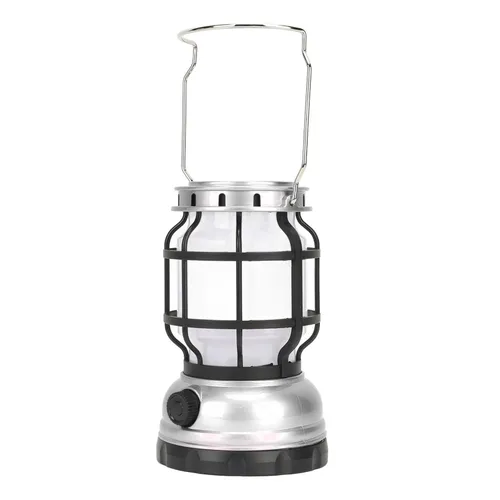 Кемпинговый фонарь, АБС пластик, портативный, с зарядкой от USB и солнца, для палатки и походов, сер