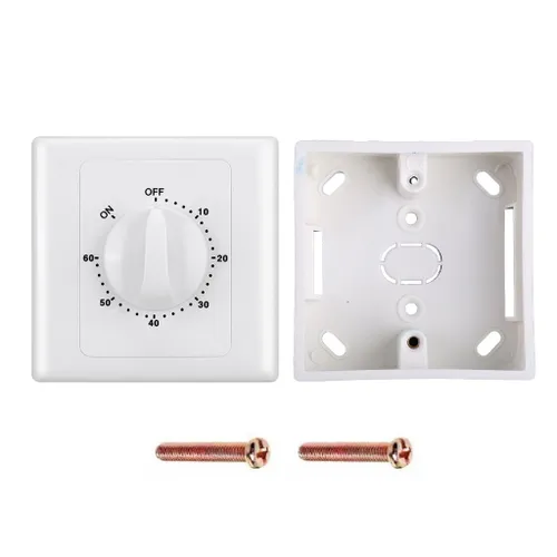 Контроллер с переключателем таймера с нижней коробкой-60 минут 10а 2000 Вт