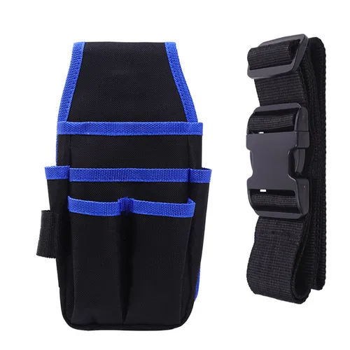 Поясная сумка для инструмента, электрика, многофункциональная, из оксфорда, синяя, профессиональная