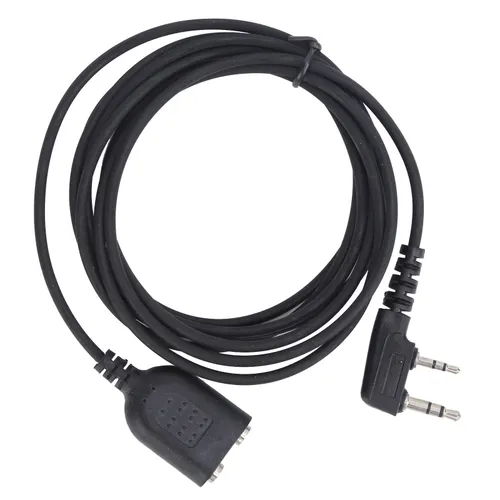 Удлинительный кабель для гарнитуры рации, 2-контактный K тип, 2 метра, для Baofeng UV 5R, BF 888S, K