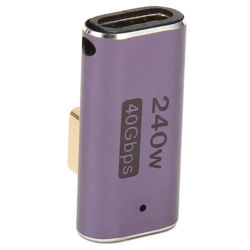 USB 4.0 адаптер 90 градусов, PD 240W быстрая зарядка, 40Gbps 8K 60Hz, угловой USB-C разъем для ноутб