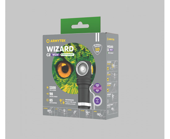 Мультифонарь Armytek Wizard C2 WUV Белый и ультрафиолет, F08901UF