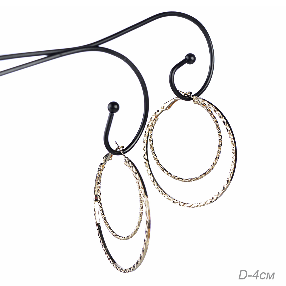 Серьги-кольца 4 см, 953A-25