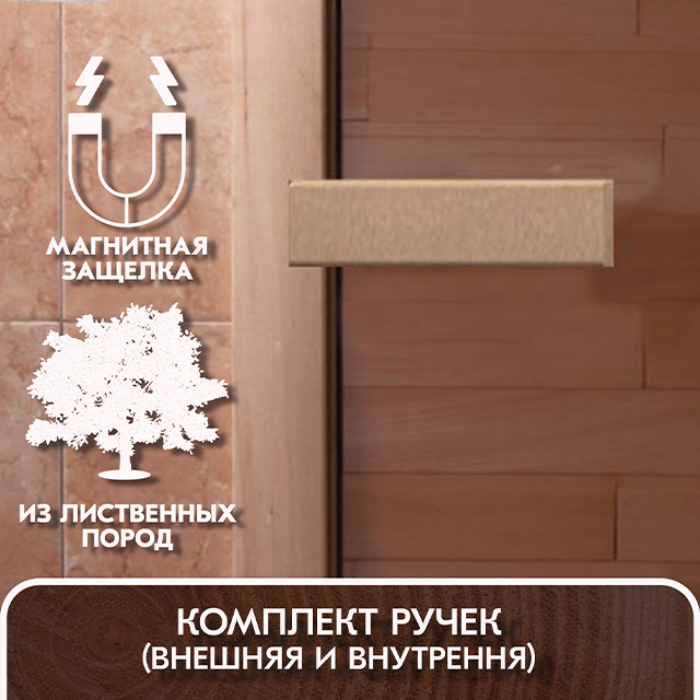 Стеклянная дверь для бани и сауны «Теплая Ночь» бронза матовая купить в Москве | Doorwood