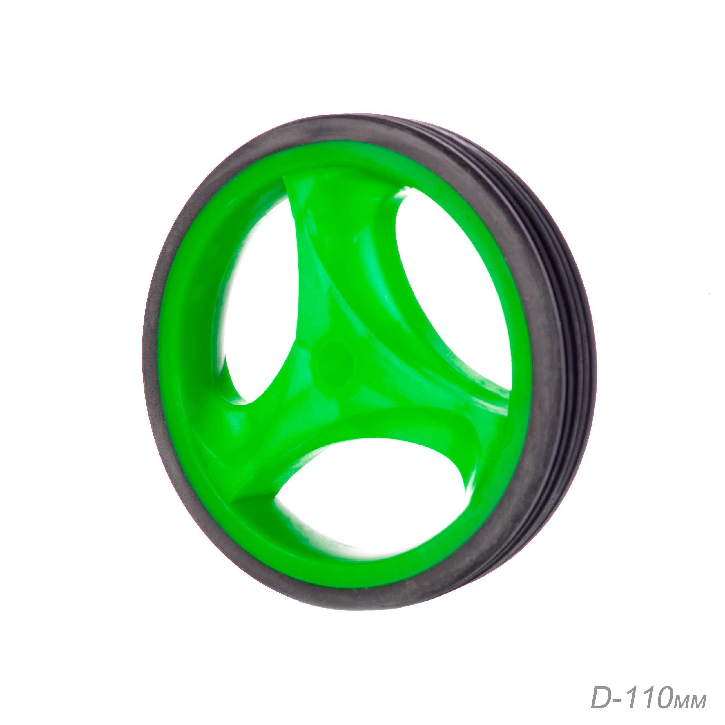 Боковые колеса для детского велосипеда, 110 мм, 2 шт, без кронштейнов, зеленые