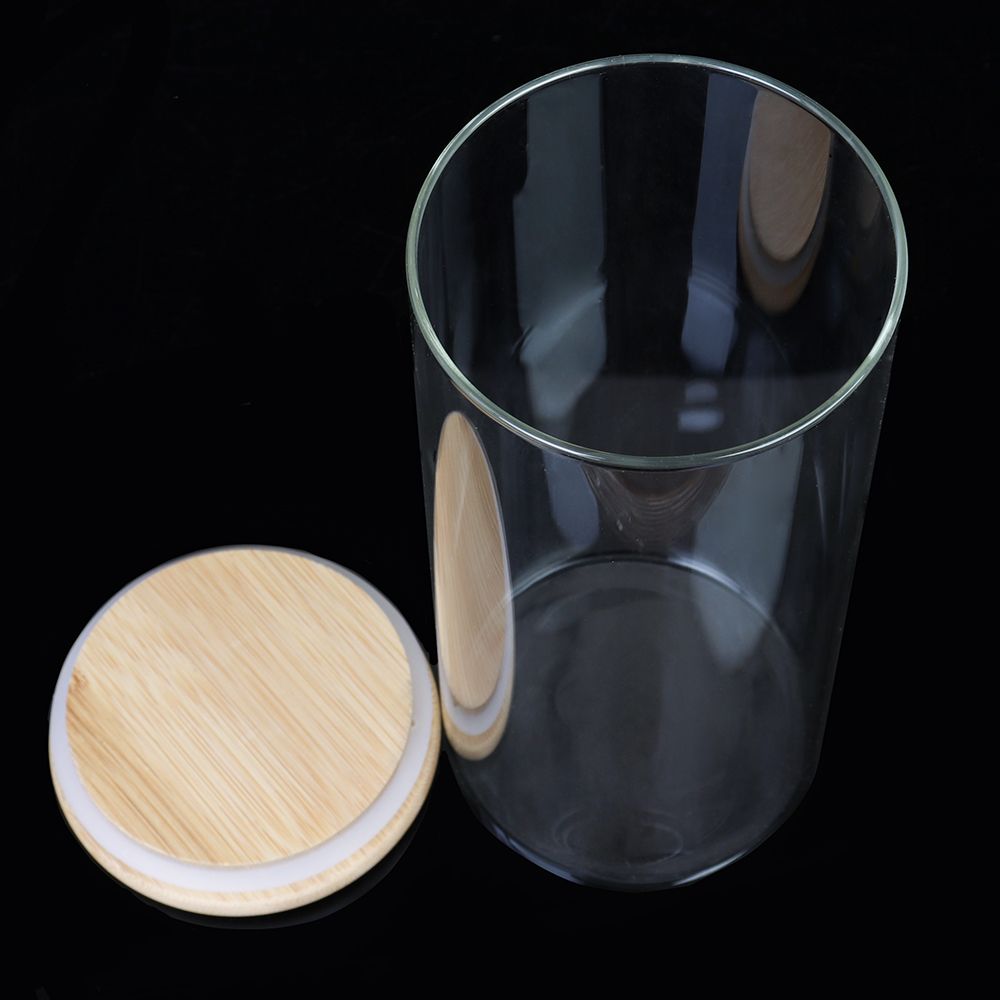 Банка для сыпучих продуктов 1300 мл, бамбуковая крышка Банка для сыпучих продуктов 1300 мл, бамбуковая крышка