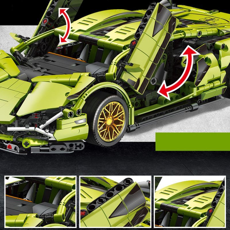 Конструктор Техник набор "Киберпанк Lamborghini Sian" 1280 деталей ...