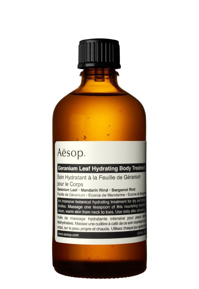 AESOP Geranium Leaf Hydrating Body Treatment 100 мл - увлажняющее масло для тела купить