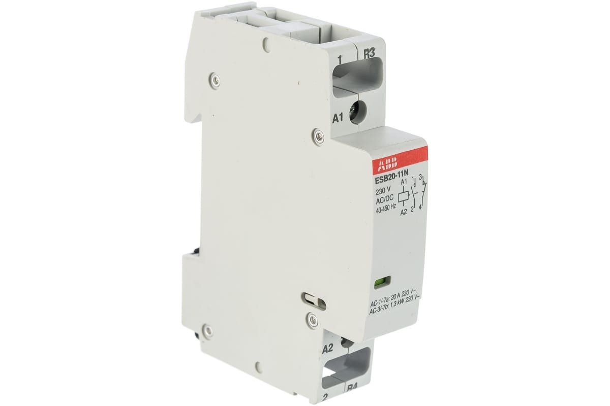 976381210 - Relais AC1 32A 240VAC (AC3/400V) 16A/7,5kW hoofdcontact 4NO aansluiting