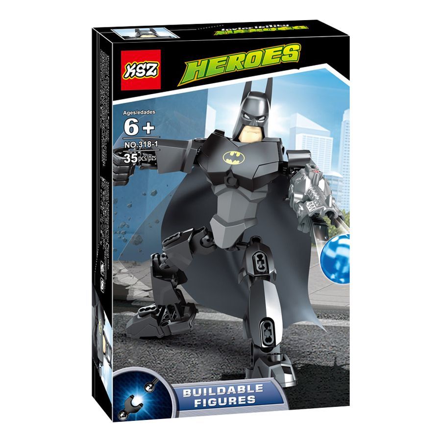 СборнаяфигуркаконструкторKSZHeroes:Бэтмен,35дет.(KZ_318-1)