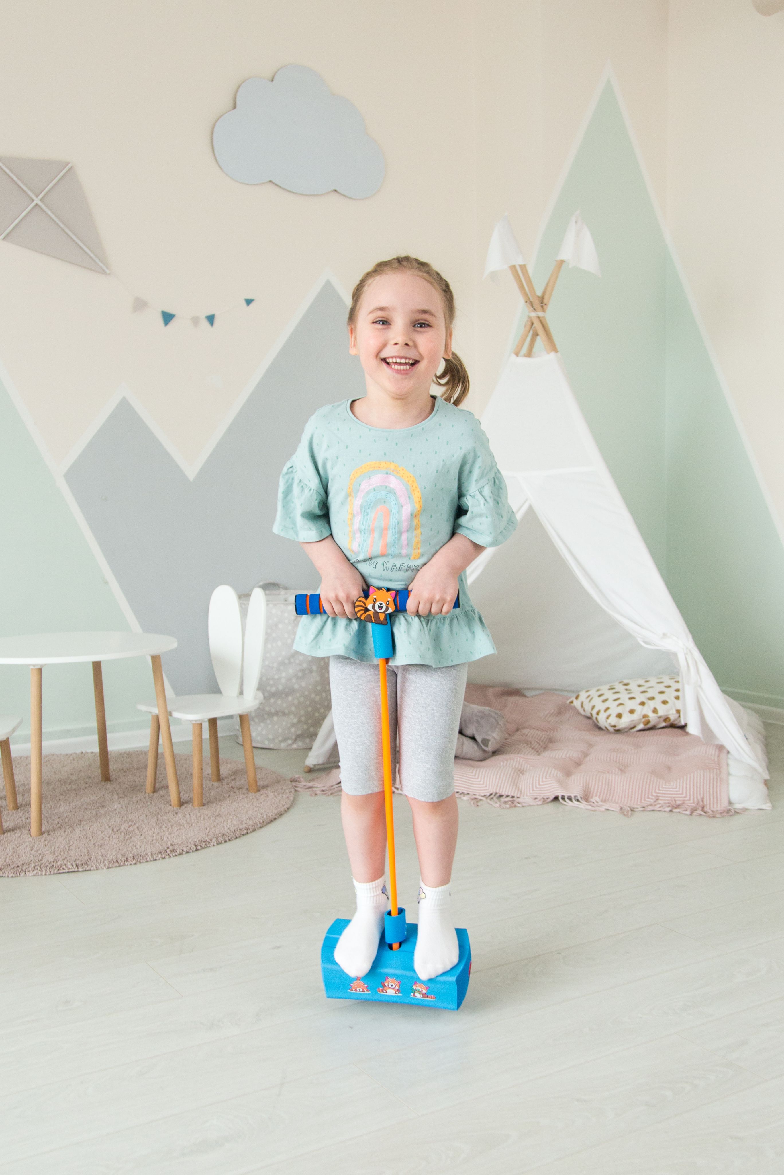 Детский тренажер для прыжков со звуком Lalajumper, прыгун для детей ...