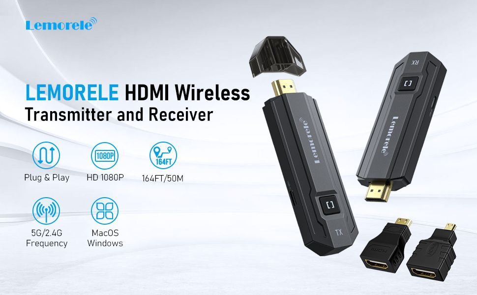 Беспроводной приемник передатчика HDMI, P20,дисплей 1080P, удлинитель ...