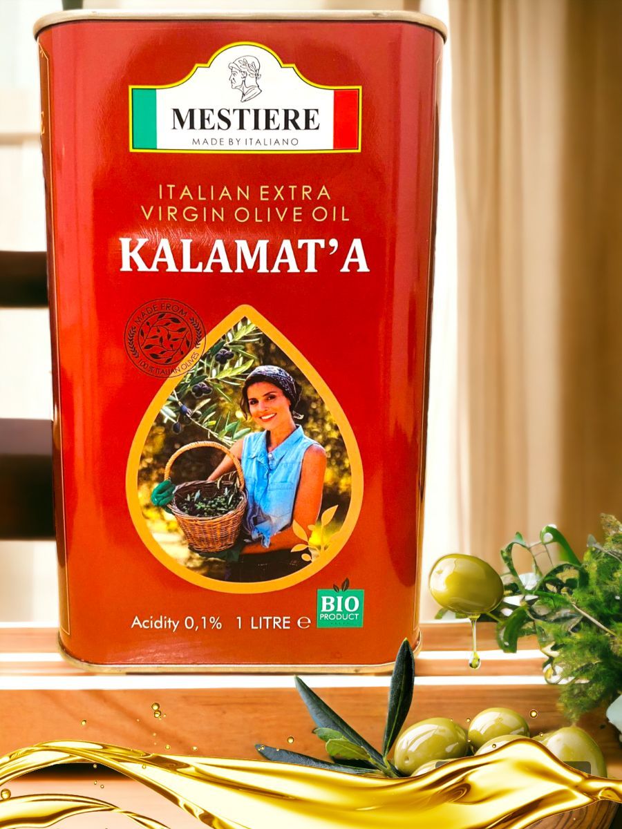 Масло оливковое для салатов, Каламата, Mestiere Extra Vergine Olive oil ...
