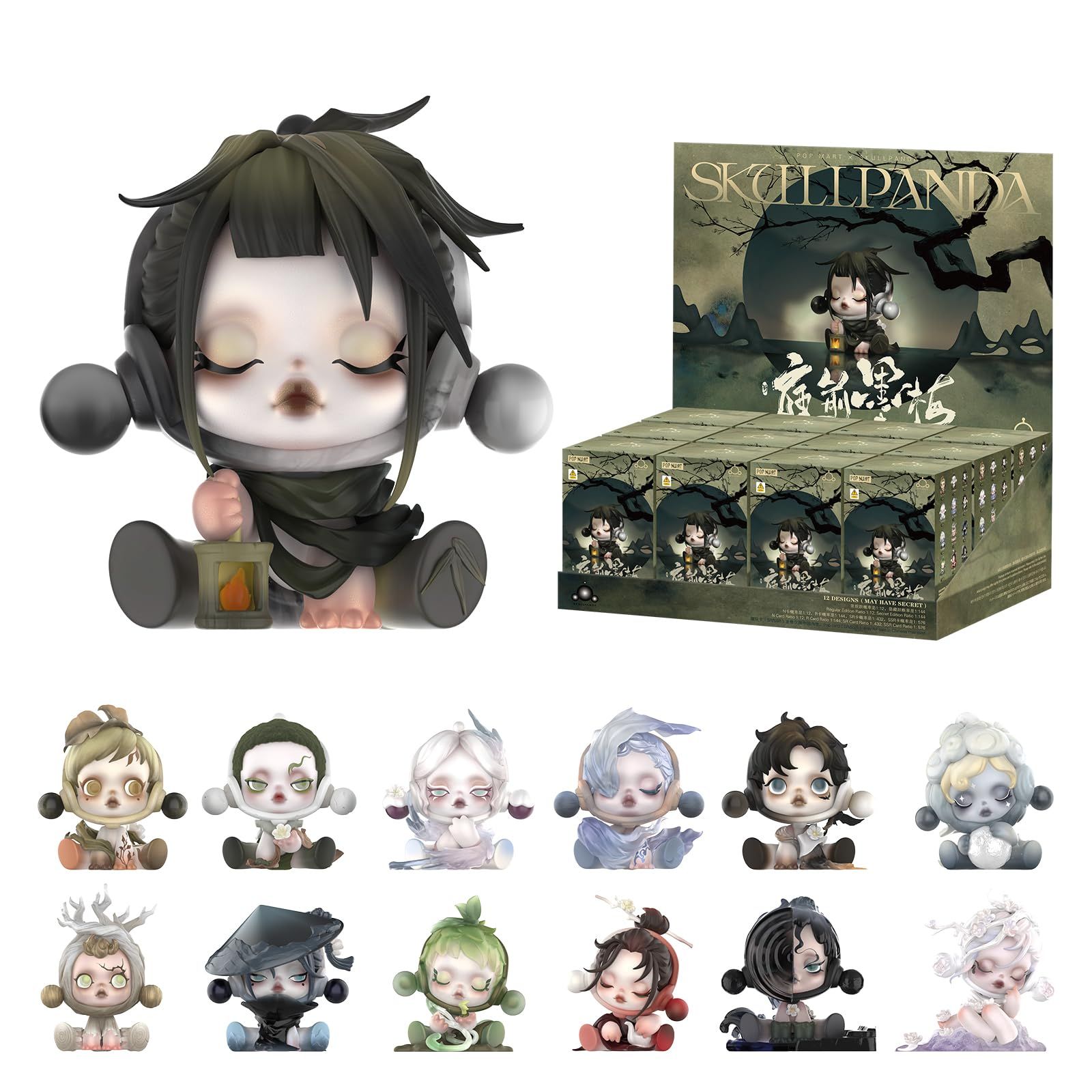 Эксклюзивная коробка для фигурок POP MART Skullpanda, коробка для