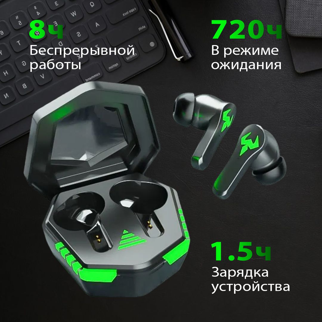 Наушники игровые беспроводные с микрофоном N035 pro