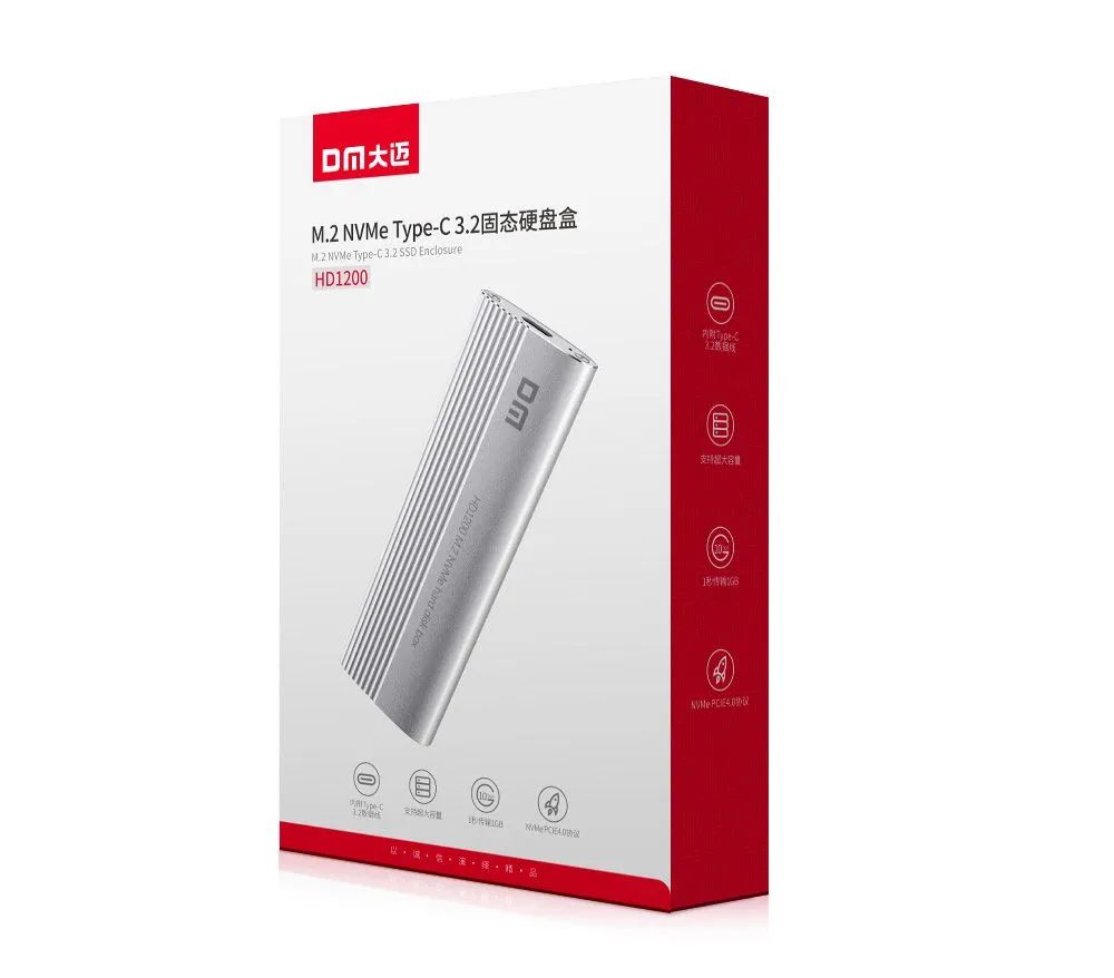 Внешний корпус для дисков M.2 NVMe TYPE-C USB 3.1 бокс переходник кейс ...
