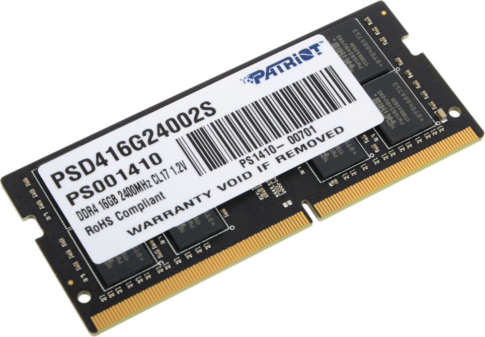 Модуль оперативной памяти Patriot Memory Signature DDR4 2400 Мгц 1x16 ...