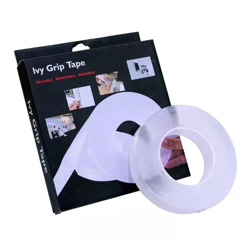 Двухсторонний скотч многоразовый прозрачный ivy grip tape #1