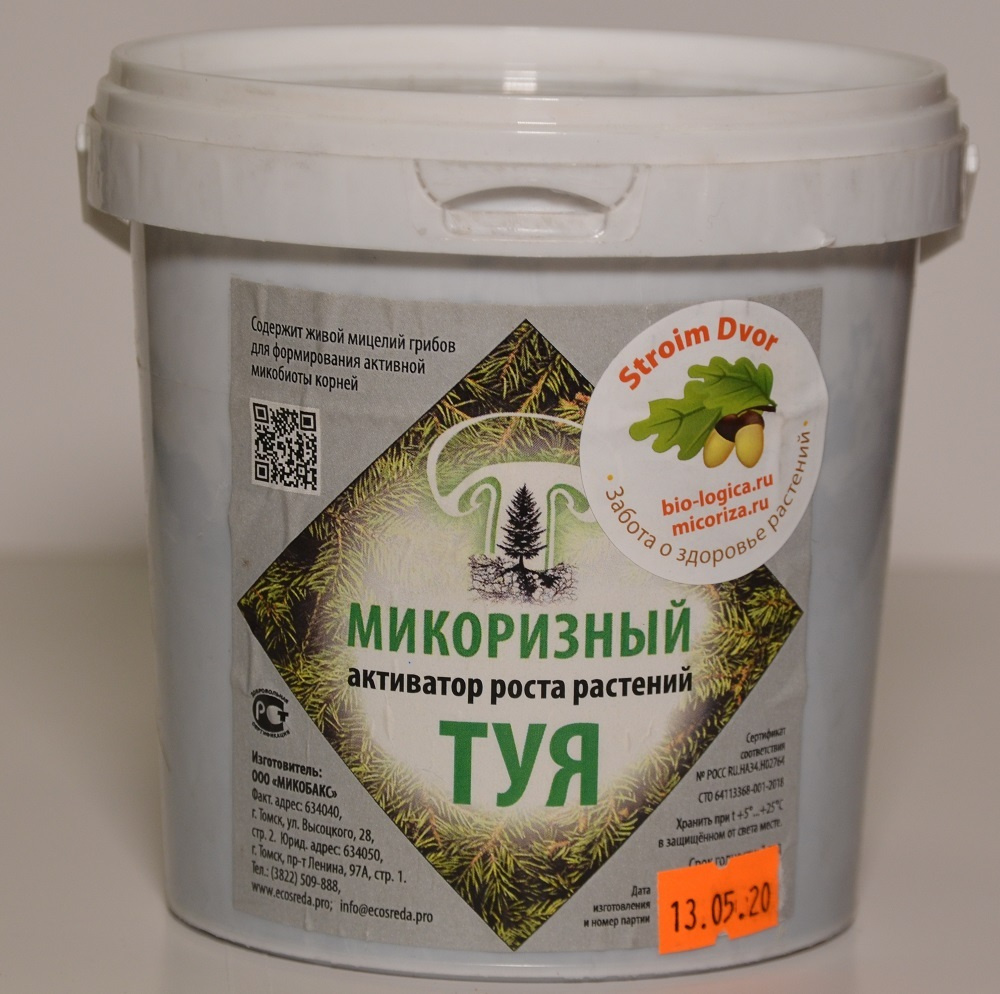 Микоризный активатор роста хвойных, ТУЯ, 1 л