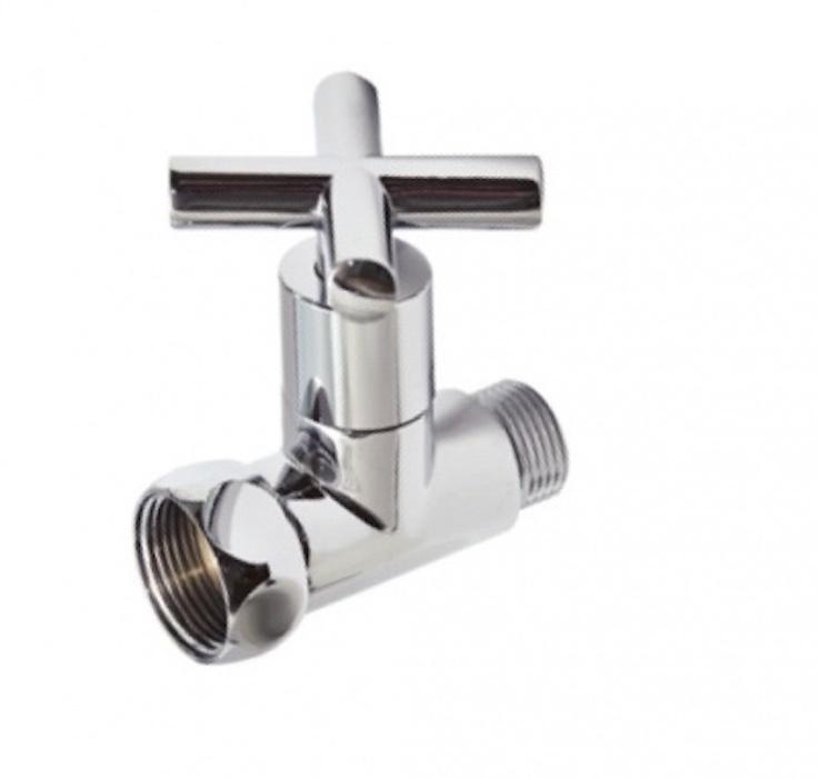 Вентиль прямой крест для полотенцесушителя 1" * 3/4" гайка-штуцер (пара ...