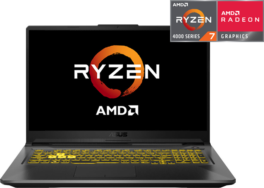 ASUS Игровой ноутбук 17.3", AMD Ryzen 7 4800H, RAM 16 ГБ, SSD 512 ГБ, NVIDIA GeForce GTX 1660 Ti (6 Гб), #1