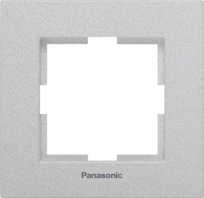 Panasonic Рамка электроустановочная, серебристый, 1 пост. #1