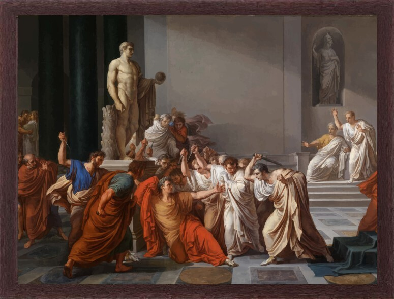 Репродукция картины Убийство Цезаря - купить по низкой цене в  интернет-магазине OZON (216884310)