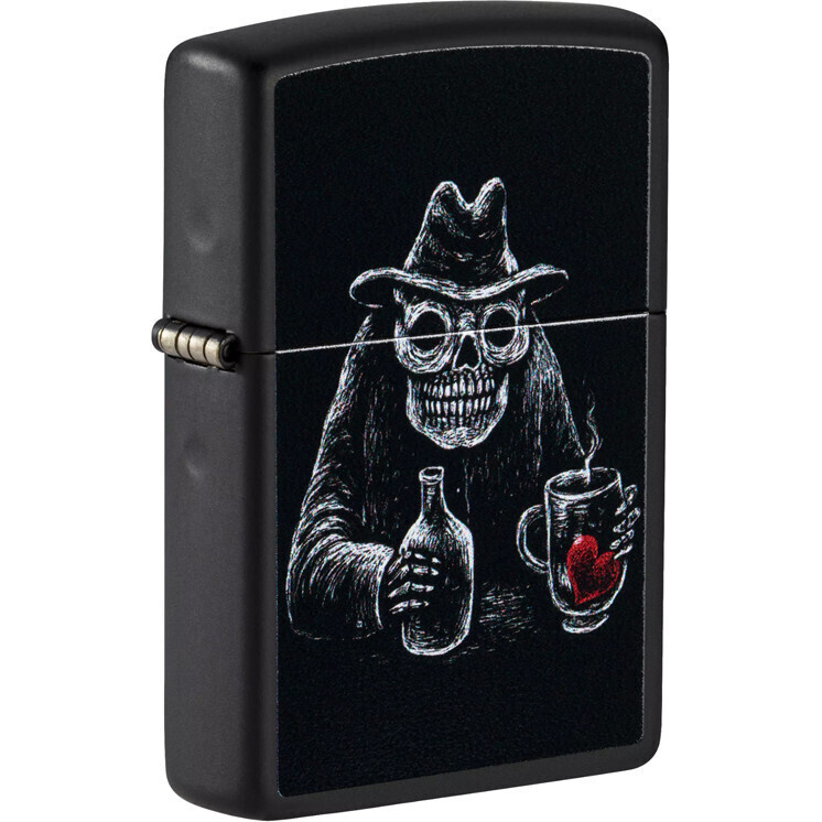 Зажигалка ZIPPO бензиновая Skull Design Black Matte 49254 #1