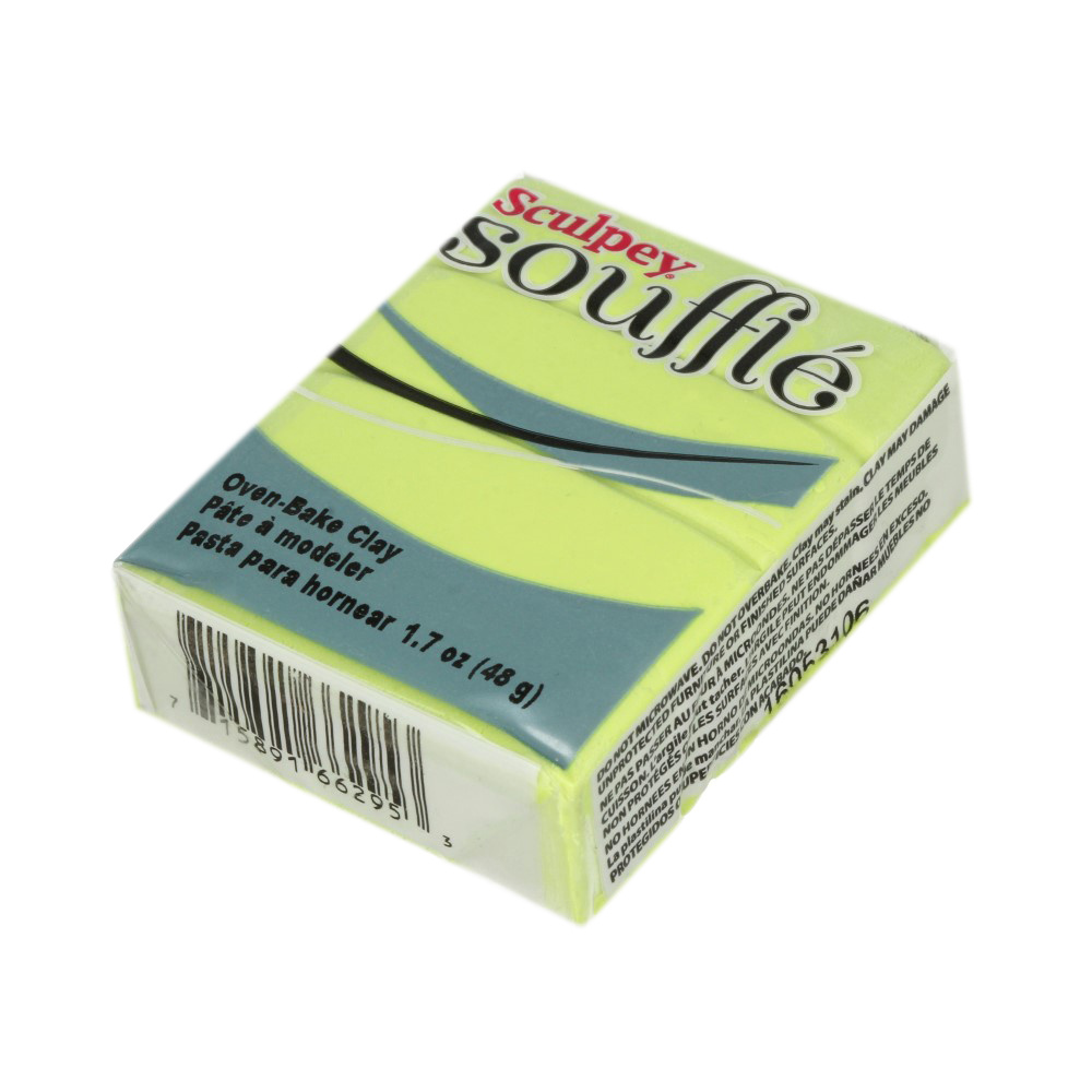 Sculpey Souffle полимерная глина SU 48 г 6003 сине-серый 6629 фисташковый  #1