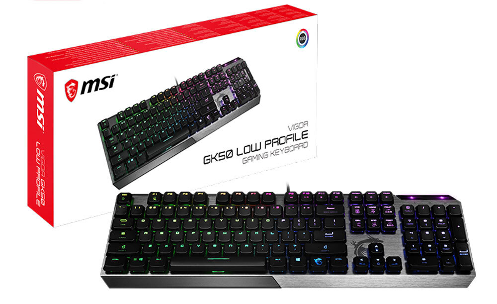 Механическая клавиатура MSI VIGOR GK50 LOW PROFILE купить по низкой ...